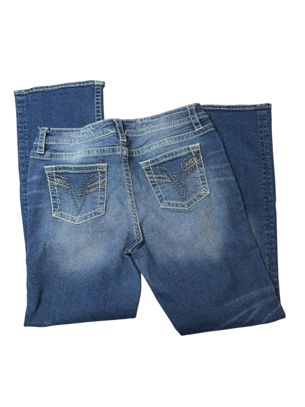 Vigoss Women's Boot Cut Jeans in Medium Blue Wash